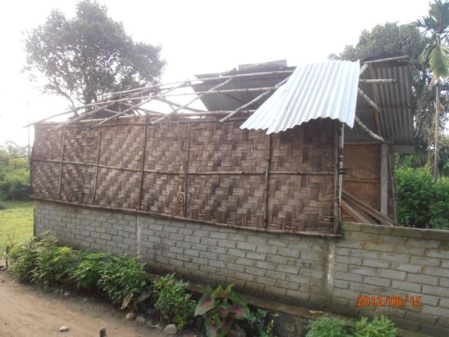 We have done Gospel campaigns, Bible studies and fellowships there several times in the past. When we reached there this time we have found out that shed is destroyed by recent rainstorm.