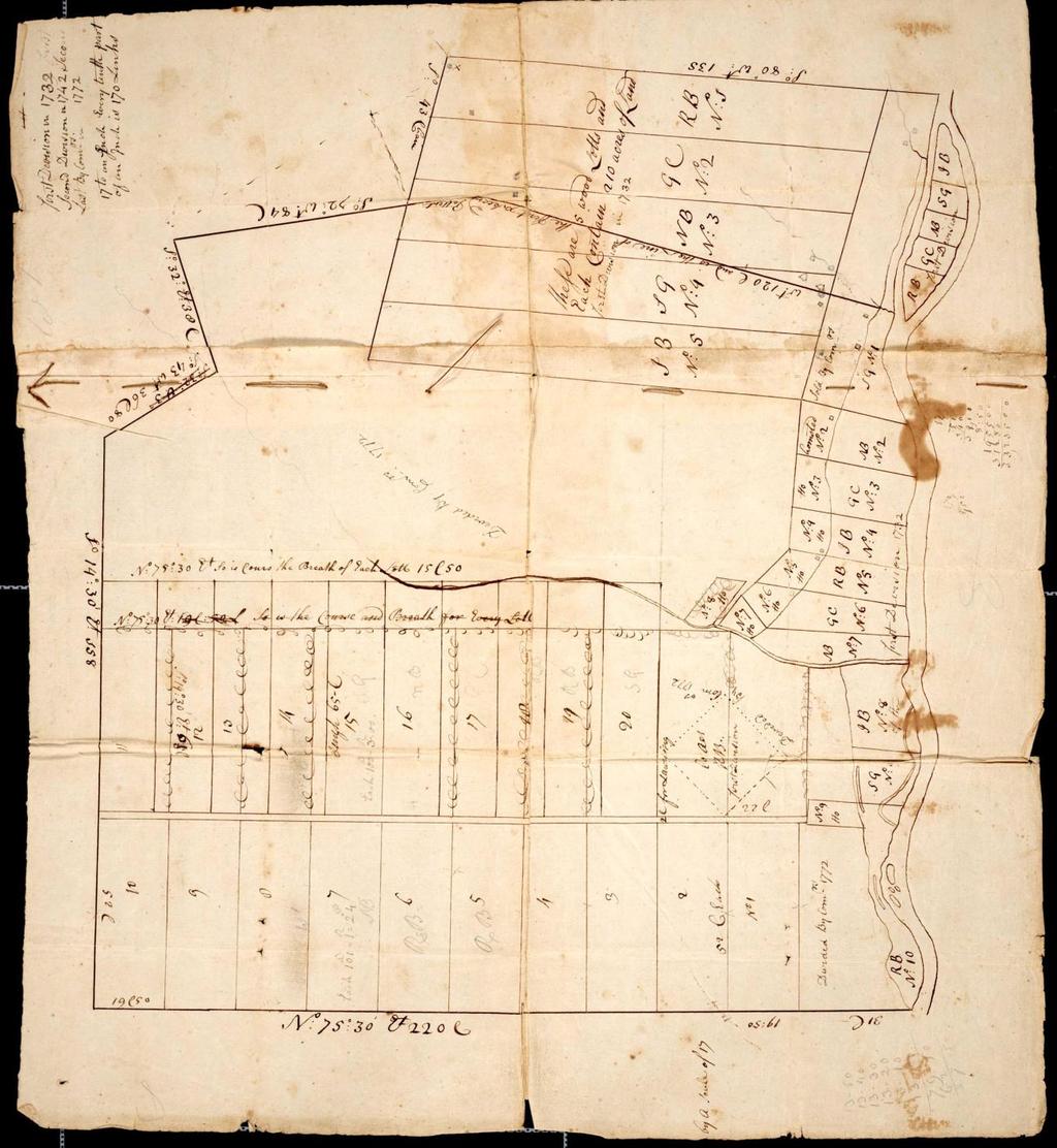 Above is the 1732 Bleeker Patent with the Lots as of 1772 shown.