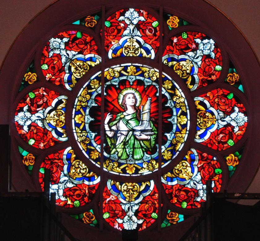 Rose Window Side Windows But there is still another window story: we also have 16 very tall windows, 8 on each side, windows that will allow for much light in the church.