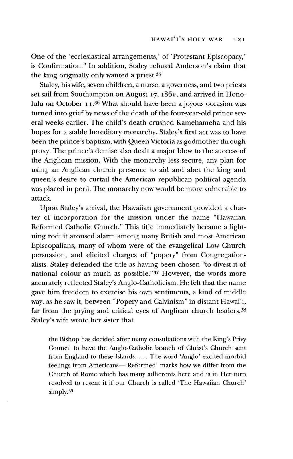 HAWAII S HOLY WAR 121 One of the 'ecclesiastical arrangements,' of 'Protestant Episcopacy,' is Confirmation.