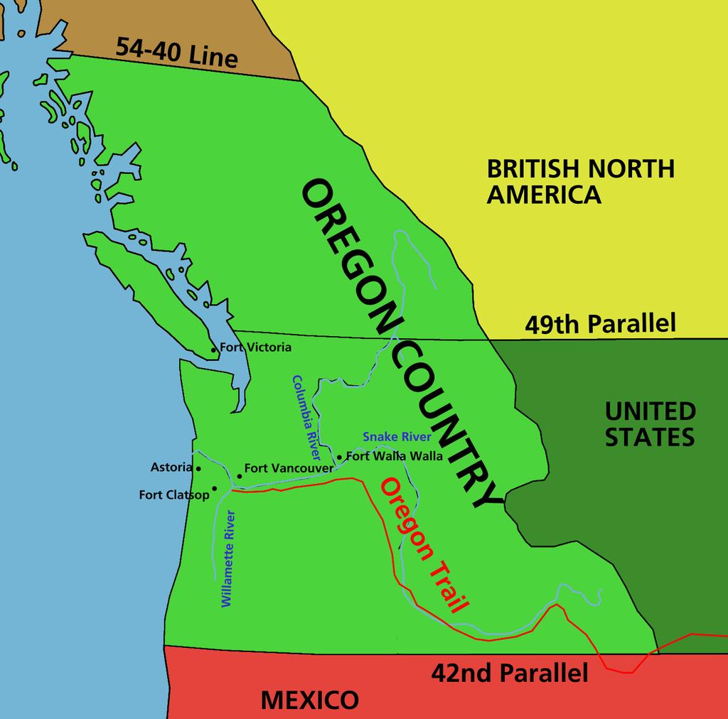 Oregon Country covered a huge area, and
