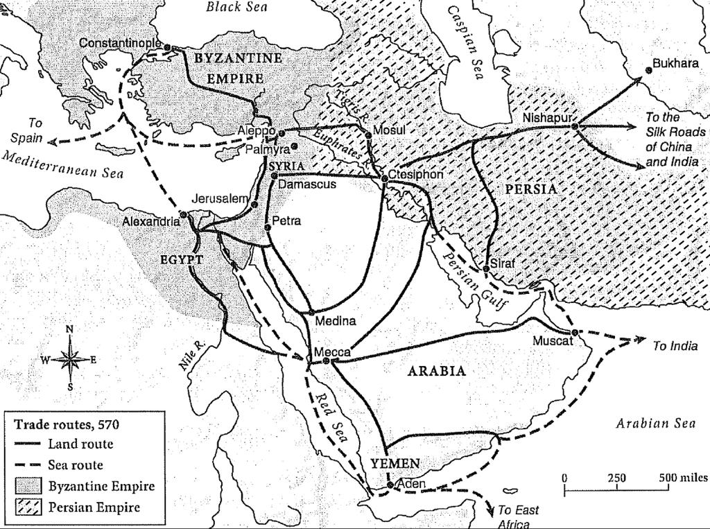 Document A Sources: Text: Desmond Stewart and the Editors of Time-Life Books, Great Ages of Man: Early Islam, Time-Life Books, 1967. Map: Created from various sources.