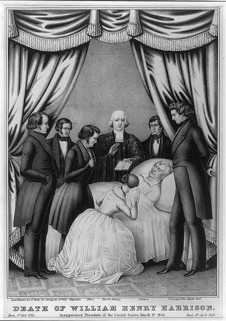 Soon after he was inaugurated, President Harrison died. The Death of William Henry Harrison.