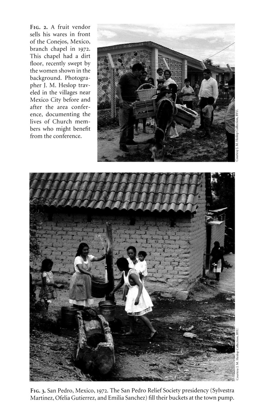 Holzapfel and Lambert: Photographs of the First Mexico and Central America Area Conferen FIG 2 A fruit vendor sells his wares in front of the conejos mexico branch chapel in 1972 this chapel had a
