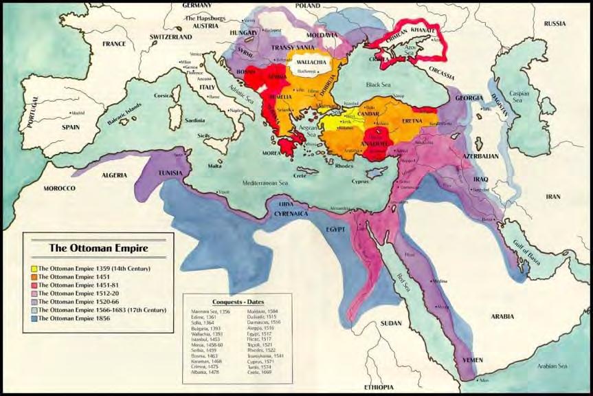 The Ottoman Empire was very diverse ethnically