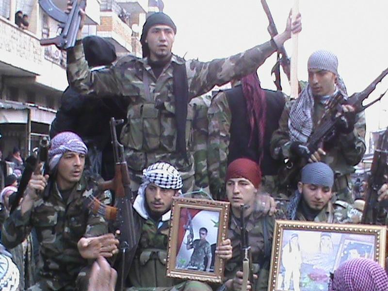 The Free Syrian Army: a self-declared group of army defectors which remains the