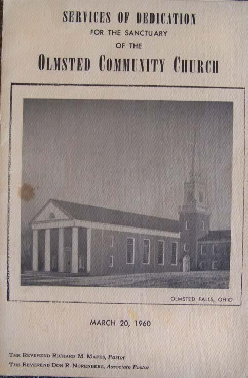 The sanctuary was dedicated on March 20, 1960.