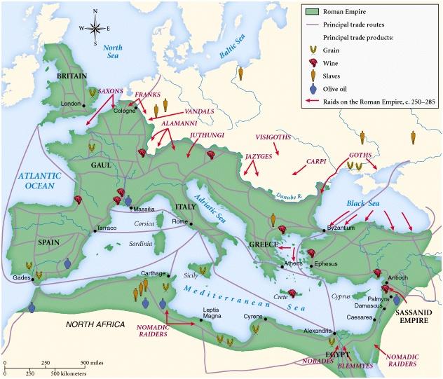 3 rd -Century Crisis From a kingdom of gold to one of iron and rust (Diocassius) Invasions from