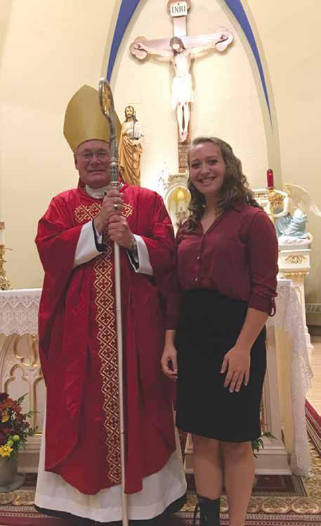 St. John the Baptist Receiving Graces THROUGH TH 4 Becca Harms received the Sacrament of Confirmation this fall. Different images come to mind when reflecting on the final Sacrament of Initiation.