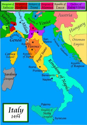 Papal and Italian interests German nobles