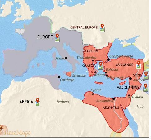 Within a few years a number of German-ruled The Roman Empire 410AD kingdoms had begun to appear within the western Roman provinces.