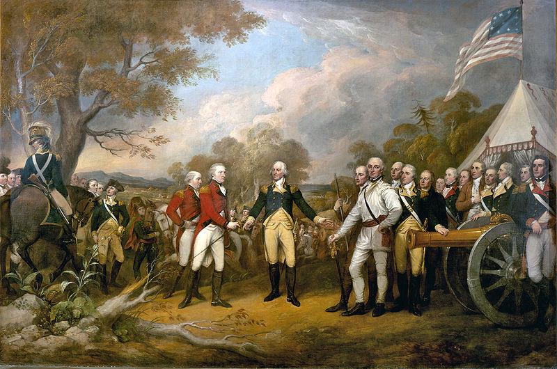Surrender of Burgoyne at Saratoga In response to the victory, the Continental Congress proclaimed a day of thanksgiving and praise to God.