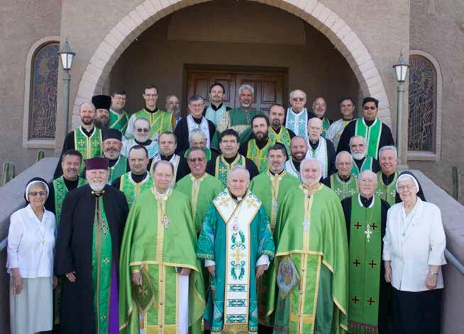 Clergy Conference Held in Phoenix, AZ Clergy and Sisters from the Eparchy of Phoenix, during the conference in June.