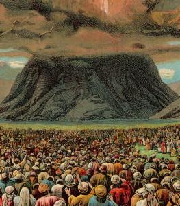 From Moses to Armageddon: The Long War for God's Holy Mountain Artist s illustration of Mount Sinai as portrayed in the book of Exodus. (Wikimedia Originally published by Providence Lithograph Co.