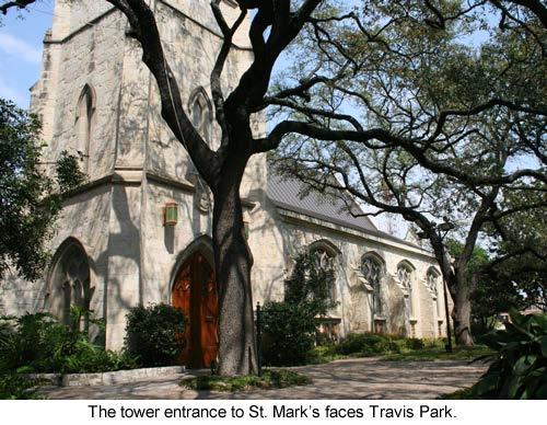 Architecture Immediately after organizing St. Mark s Church in 1858, Episcopalians in San Antonio set out to erect a building.