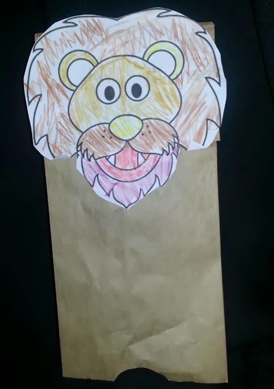 PART 3: CRAFT (15 minutes) Lion Mask SUPPLIES: paper plates, crayons, tongue depressors, glue sticks, construction paper, brown and orange construction paper PREPARATION: Gather supplies, cut brown