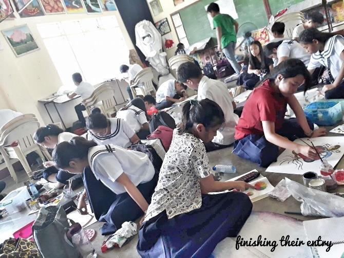 After the seminar, students were allowed to start their workshop, which the end product will serve as their entry to the students category for UAP BBC s art contest.