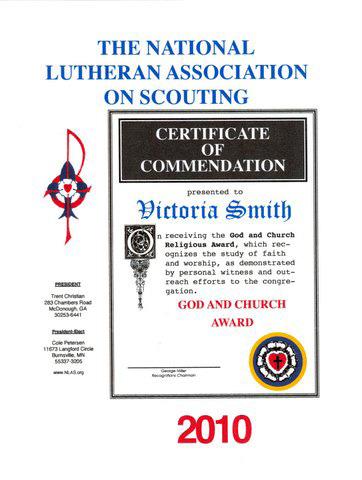 PAGE 4 LUTHERAN SCOUTING WINTER 2017 FALL 2016 LUTHERAN SCOUTING PAGE 3 Looking for Local Lutheran Scouters Associations The National Lutheran Association on Scouting (NLAS) is trying to reconnect