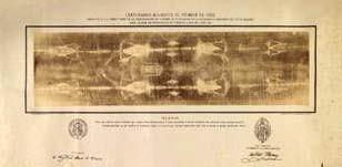 95 The Shroud of Turin Greeting Card opens to the face that has been