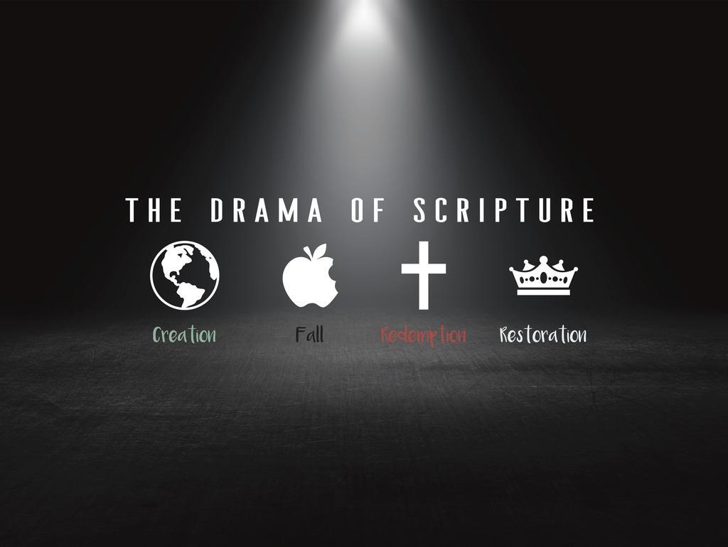 #1 Drama of Scripture - Creation, 9/9/18 2 The Bible also has a distinctive narrative, a true story that explains the history of the universe, its present state, and its future.