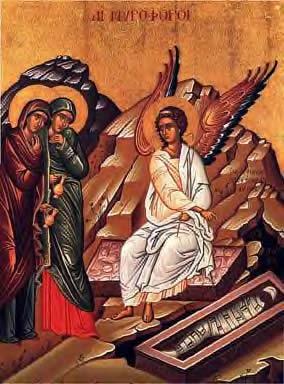 The icon makes the fact of these events interconnection a point of theological centrality. Christ is born, Christ is dead: only thus is Christ risen. Only thus does man have a newness of life.