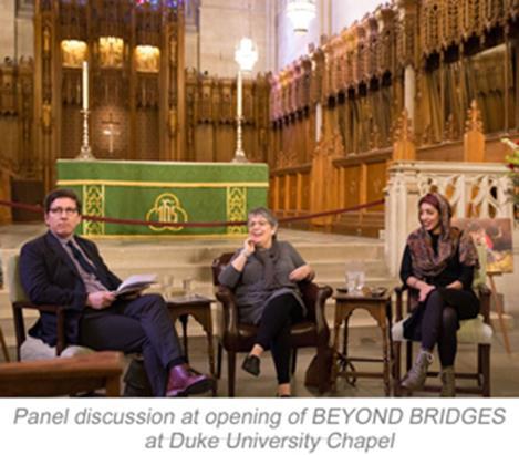 In the exhibition, Beyond Bridges, 21 premier Arab, Persian and Jewish artists of Muslim, Christian and Jewish faith communities focused on what they hold in common through their cultures and creeds.