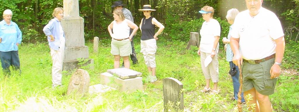 When we visited the Old Union Cemetery we found Dennis s stone, and also Susan s marker. Susan s stone had fallen and we raised it so we could take a picture of it.