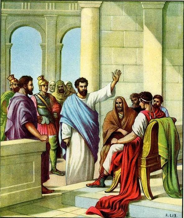 (Felix) commanded the centurion to keep Paul and to let him have liberty, and told him not to forbid any of his friends to provide for or visit him