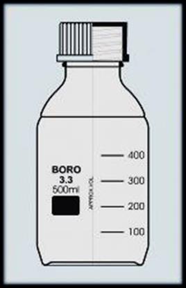BOTTLES Reagent bottles according to DIN Amber glass Code No Clear glass GL Specifications 632 414 345 100 632 414 321 100 100 45 56 105 10 632 414 345 250 632 414 321 250 250 45 70 143 10 632 414