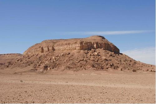 Possible Sites for Mount Horeb / Sinai Gebel Khashm et-tarif: 22 miles WNW of the northern end of the Gulf