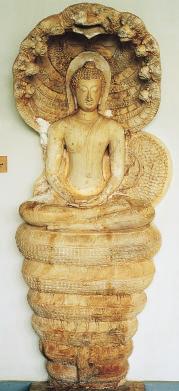 At age 29, Siddhartha realized that he wanted to search for truth, enlightenment, and a way to rise above suffering. He left his wife, Yasodhara, and son, Rahula, to study with priests.