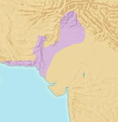 Geography Skills Study the map below and answer the following questions. 0 17. Human/Environment Interaction Why did Harappa and Mohenjo-Daro develop so near the Indus River? 18.