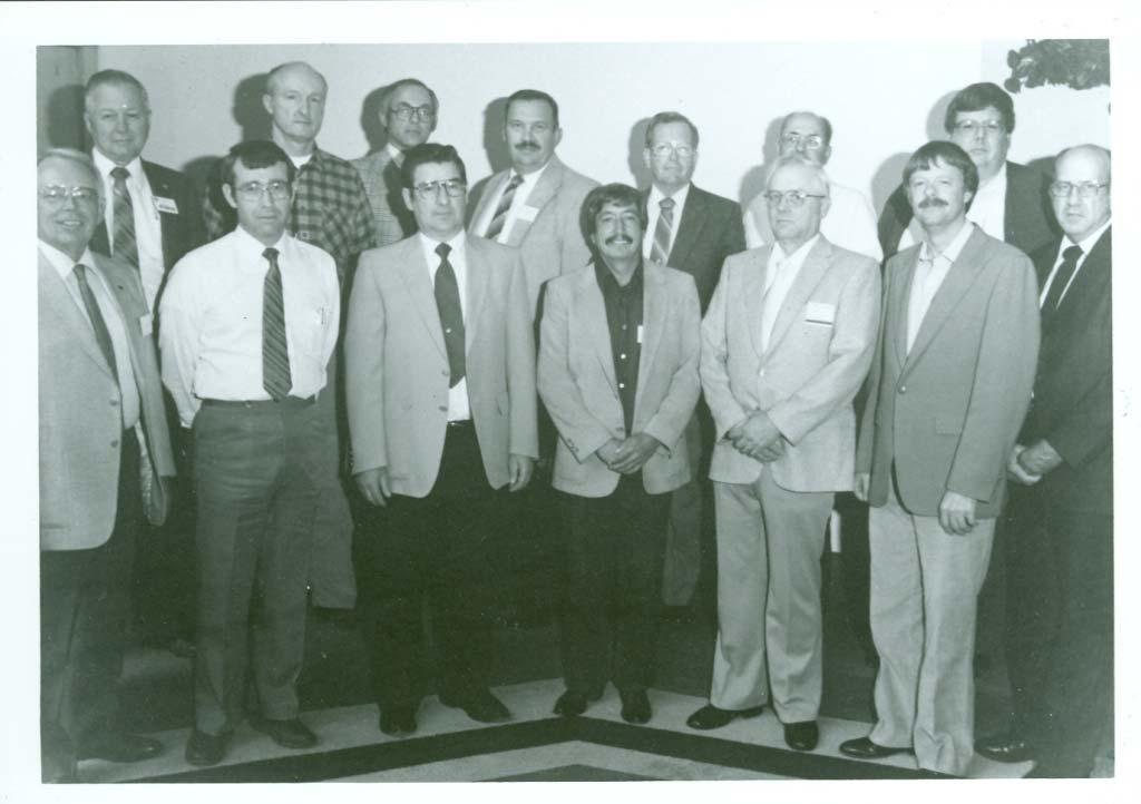 Jackson, Wyoming 1986 Back: Harry Huson, Wyoming; Bill Young, Nevada; Curt Helzer, Wyoming; Wes Burford, Texas; Bob Kuenzli, Oregon; Dale Latham, California; Dan Powell,