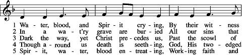 Fourth Sunday of Easter April 22, 2018 Pastor s Welcome Water, Blood, a n d S p ir i t C r y i n g LSB 597 P If we say we have no sin, we deceive ourselves, and the truth is not in us.