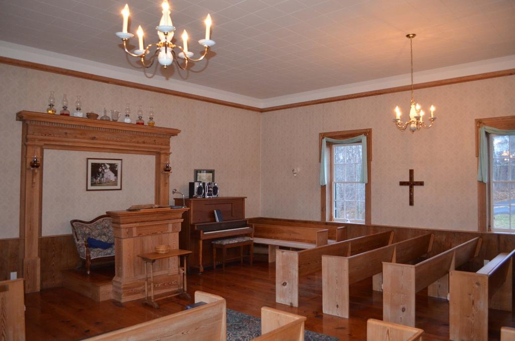 Photo 9: Interior of chapel, facing northwest