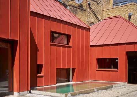 GreenCoat in action Tin House, London Architect: Henning Stummel Architect Henning Stummel s Tin House utilizes GreenCoat PLX Pro BT for the entire façade and roof of the construction.