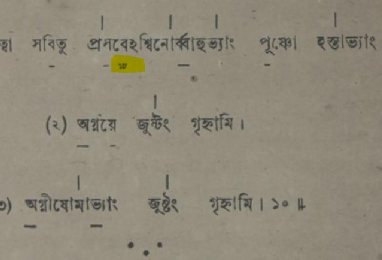 1 Veda in Bengali The following Vedic characters- 1CD5, 1CD6,