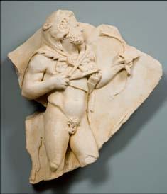 Hercules White marble relief sculpture From Greek mythology Hercules was a great hero in ancient Greek and Roman times. Hercules had strong muscles and curly hair.