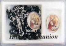 00 each Rosary Cases black or white. $2.