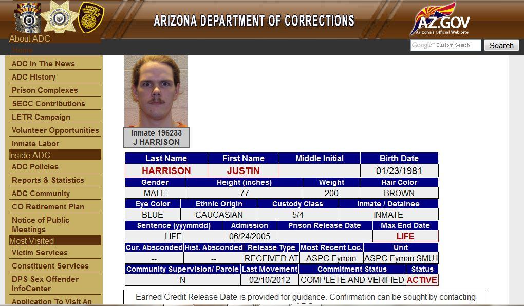 Arizona Inmate