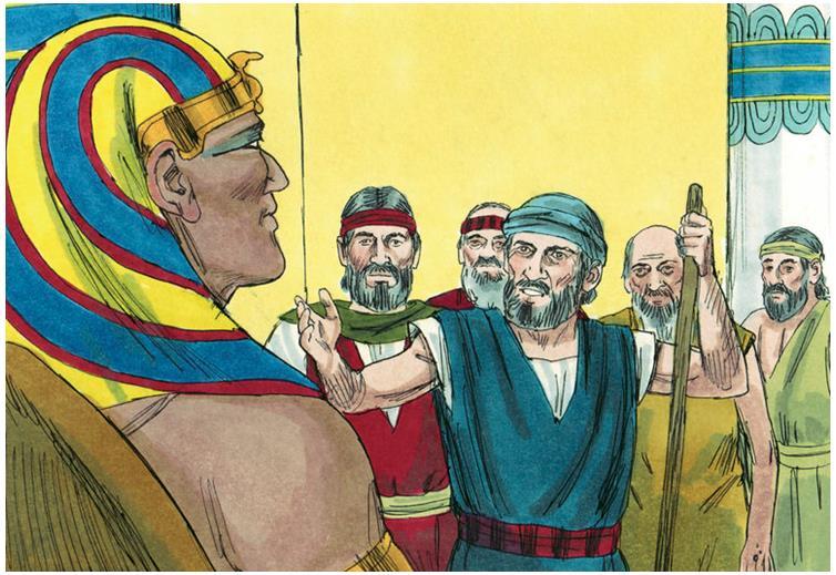 Moses and Aaron went and spoke to Pharaoh.