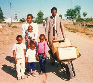 He then served a full-time mission in the Zimbabwe Harare Mission. Elder Dube married Naume Keresia Salizani on December 9, 1989. They have four children.