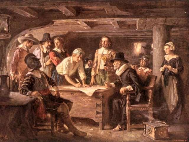 November 21, 1620: While anchored off Cape Cod, the Pilgrims