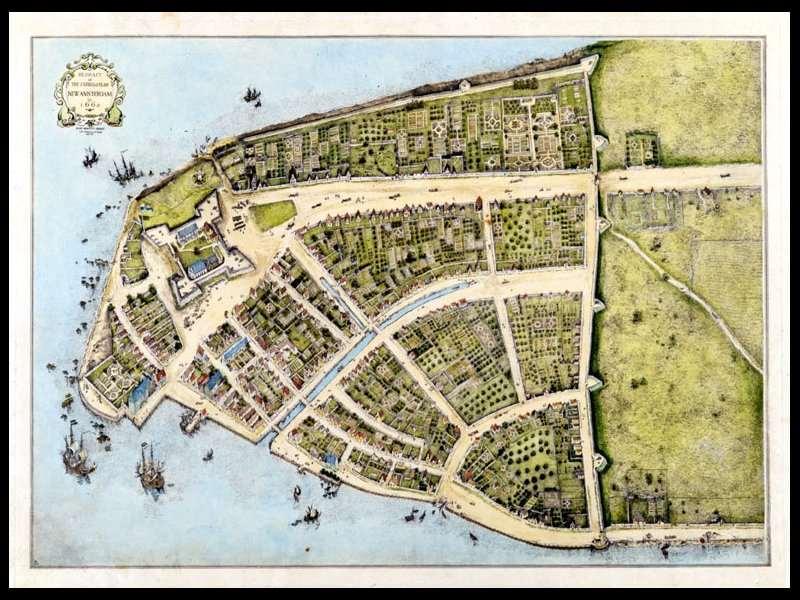 New Amsterdam was situated on the