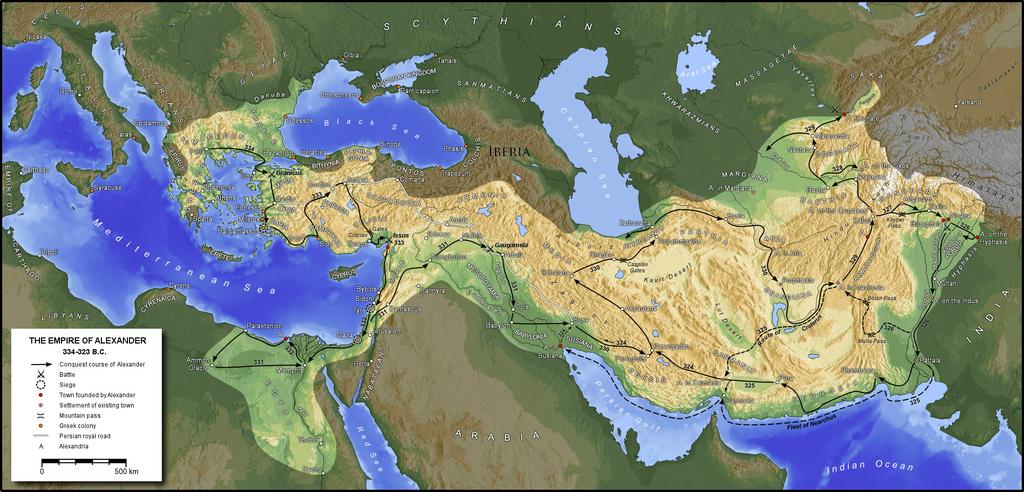 Alexander the Great s empire, 334-323 BCE
