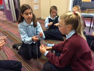 All students are welcome, many are first time knitters and we have some experts in Year 6 who are more than keen to share