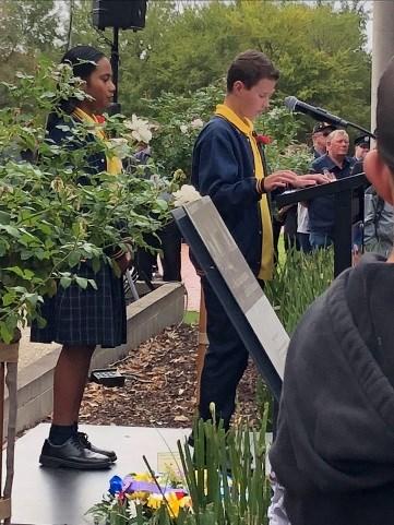You are both fantastic representatives of St Catherine of Siena school and we are all extremely proud of the way in which you both read and presented yourselves in a respectful manner throughout the