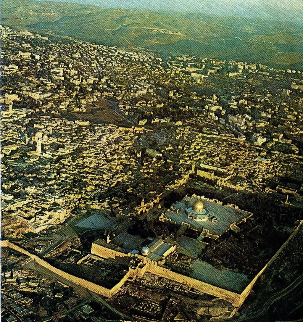 Aerial View of the Temple Mount Dome of