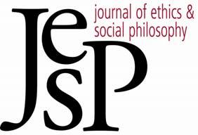 DISCUSSION NOTE BY ERROL LORD JOURNAL OF ETHICS & SOCIAL PHILOSOPHY