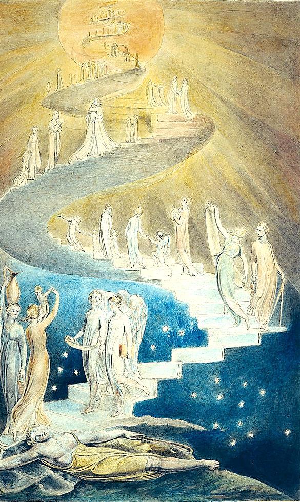 Jacob s Dream, William Blake, 1805. The fact that this happened in a dream, when Jacob was fully passive, is significant. Jacob could not manipulate God in any way.